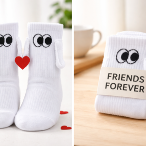 Strumpor från Sockteam med Friends Forever-design som används vid klassförsäljning